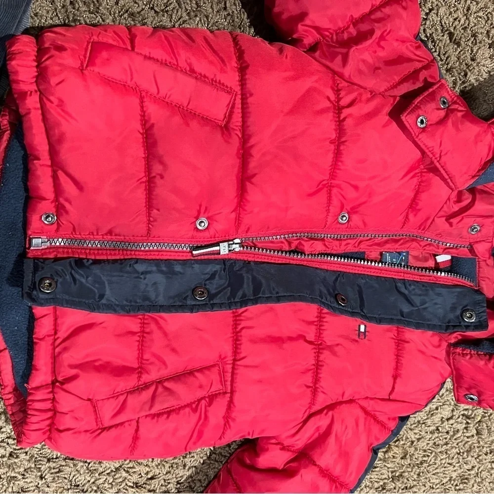 Tommy Hilfiger Red Kids Puffer Jacket